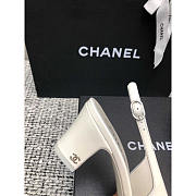 Chanel Slingbacks Patent Calfskin White 6.5cm - 5