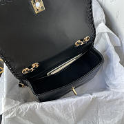 Chanel Flap Bag Lambskin Black 21x13x8cm - 3