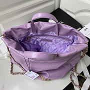 Chanel Large Back Pack Calfskin Chanel 22 Purple 51x40x9cm - 3