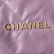 Chanel Large Back Pack Calfskin Chanel 22 Purple 51x40x9cm - 2