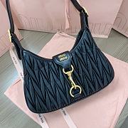 Miu Miu Black Quilted Leather Shoulder Bag 29x15x4cm - 3