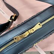 Miu Miu Black Matelassé Nappa Leather Shoulder Bag 24x11.5x7cm - 4