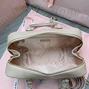 Miu Miu Arcadie Nappa Leather Tote Bag Light Beige 27x12x9cm - 4