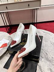 Christian Louboutin Kate White Heart Heel 10cm - 5