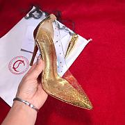 Christian Louboutin Degra Studded Gold Heel 10cm - 2