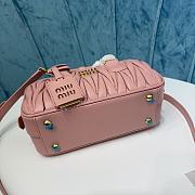 Miu Miu Arcadie Nappa Leather Pink 22x10.5x7.5cm - 6