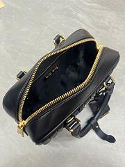 Miu Miu Arcadie Nappa Leather Black 22x10.5x7.5cm - 2