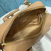 Miu Miu Arcadie Nappa Leather Beige 22x10.5x7.5cm - 5