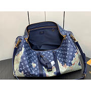 Louis Vuitton LV Keepall Bandoulière 50 Blue 50x29x22cm - 6