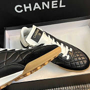 Chanel Calfskin & Suede Calfskin Sneakers Black - 3