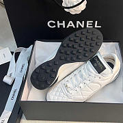 Chanel Calfskin & Suede Calfskin Sneakers White - 4