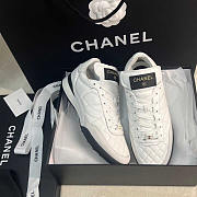 Chanel Calfskin & Suede Calfskin Sneakers White - 2