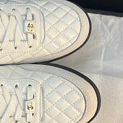 Chanel Calfskin & Suede Calfskin Sneakers White - 3