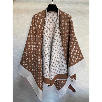 Louis Vuitton LV Monogram Scarf Camel 137x152cm