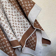 Louis Vuitton LV Monogram Scarf Camel 137x152cm - 4
