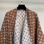 Louis Vuitton LV Monogram Scarf Camel 137x152cm - 2