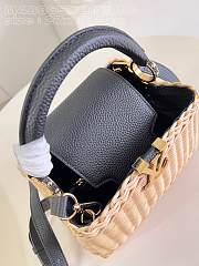 Louis Vuitton LV Capucines BB Black Rattan 27 x 17 x 14 cm - 5