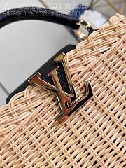 Louis Vuitton LV Capucines BB Black Rattan 27 x 17 x 14 cm - 4