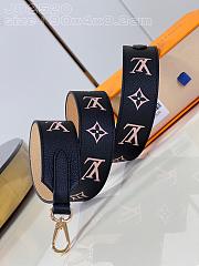 Louis Vuitton LV Bandoulière Black Beige Strap - 4