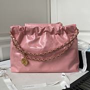 Chanel 22 Handbag Pink 30x45x8cm - 5