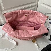 Chanel 22 Handbag Pink 30x45x8cm - 3