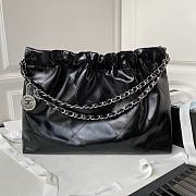 Chanel 22 Handbag Black Silver 30x45x8cm - 5