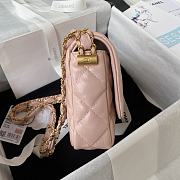 Chanel 23k Flap Bag Pink Gold 13.5x20.5x5cm - 5