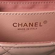 Chanel 23k Flap Bag Pink Gold 13.5x20.5x5cm - 3