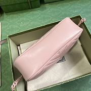 Gucci GG Marmont Small Shoulder Bag Light Pink 24x13x7cm - 5