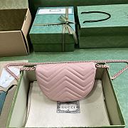 Gucci GG Marmont Matelasse Chain Mini Bag Light Pink 14.5x20x4cm - 3