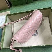 Gucci GG Marmont Matelasse Chain Mini Bag Light Pink 14.5x20x4cm - 2