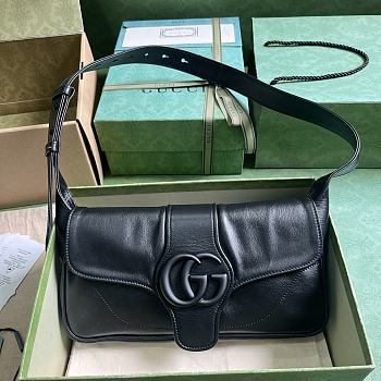 Gucci Aphrodite Small Shoulder Bag Black 27x14x5cm