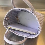 Bottega Veneta Mini Cabat Purple 20x15x12cm - 3