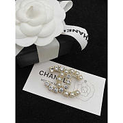 Chanel CC Pearls Diamonds Brooch - 1