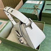 Gucci Horsebit 1955 Small Shoulder Bag White 26.5cm - 6