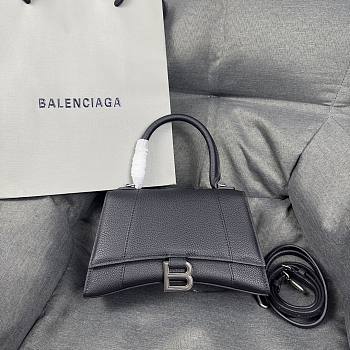 Balenciaga Hourglass Black Calfskin 23cm