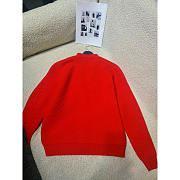 Louis Vuitton LV Wool Cardigan Red - 3