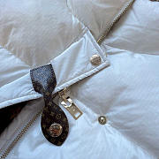 Louis Vuitton LV Monogram Accent Pillow Puffer Jacket White - 2