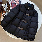 Louis Vuitton LV Monogram Accent Pillow Puffer Jacket Black - 1