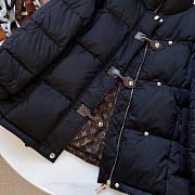 Louis Vuitton LV Monogram Accent Pillow Puffer Jacket Black - 5