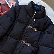 Louis Vuitton LV Monogram Accent Pillow Puffer Jacket Black - 4