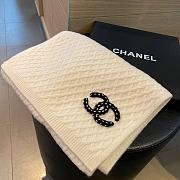 Chanel White Scarf 32x170cm - 1