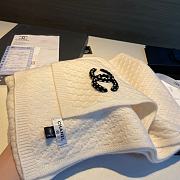 Chanel White Scarf 32x170cm - 4