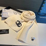 Chanel White Scarf 32x170cm - 2