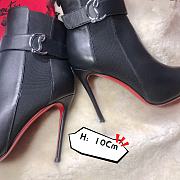 Christian Louboutin Black Chelsea Ankle Boots 10cm - 2