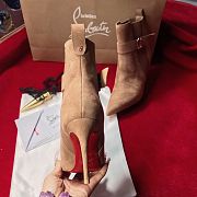 Christian Louboutin Brown Chelsea Suede Ankle Boots 8.5cm - 4