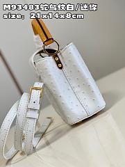 Louis Vuitton LV Mini Capucines Ostrich White 21cm - 5