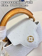 Louis Vuitton LV Mini Capucines Ostrich White 21cm - 3