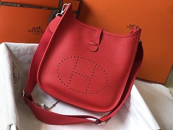 Hermes Evelyne Medium Red 29cm