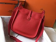 Hermes Evelyne Medium Red 29cm - 5